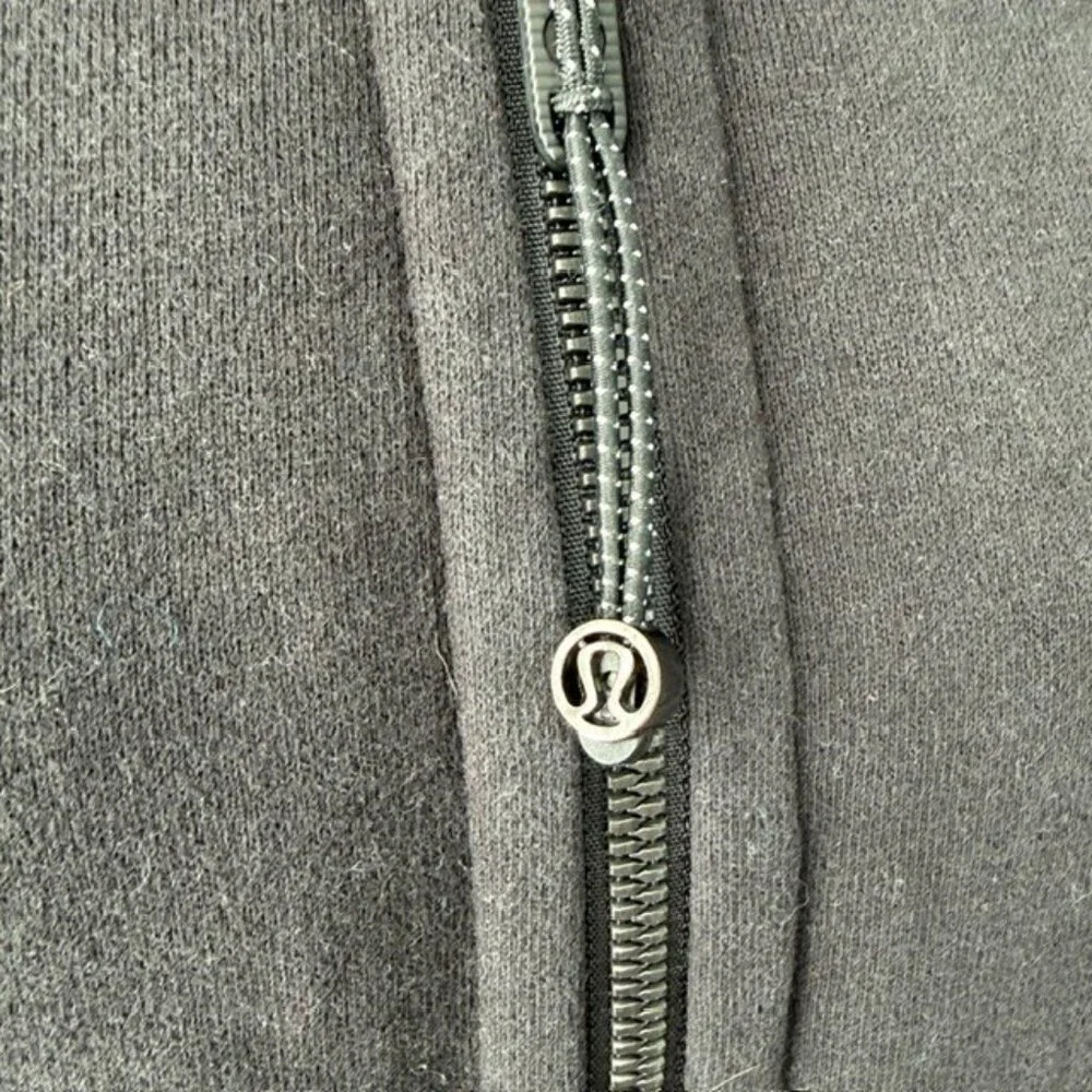 LULULEMON Scuba Full Zip Hoodie Sweatshirt Black Sz 10 - Picture 9 of 14